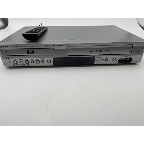 Sanyo DVW-7100A 4-Head VCR VHS Recorder DVD VCR Combo Player W/Remote FREE SHIP - Picture 1 of 12